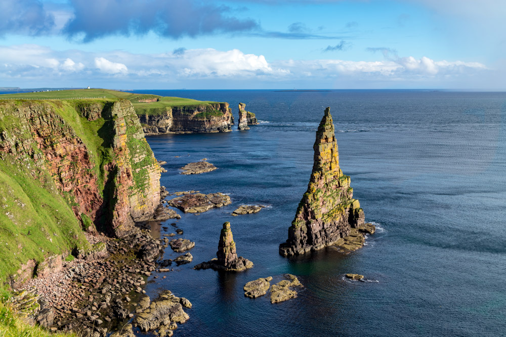 Duncansby Head Stacks in Caithness, Scotland