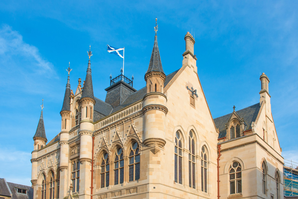 View of Inverness Townhouse in the Scottish Highlands