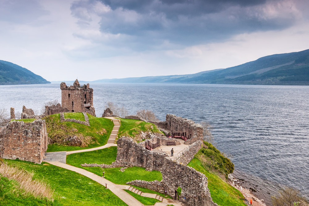 Urquhart Castle and Loch Ness, near the Kingsmills Hotel, Inverness
