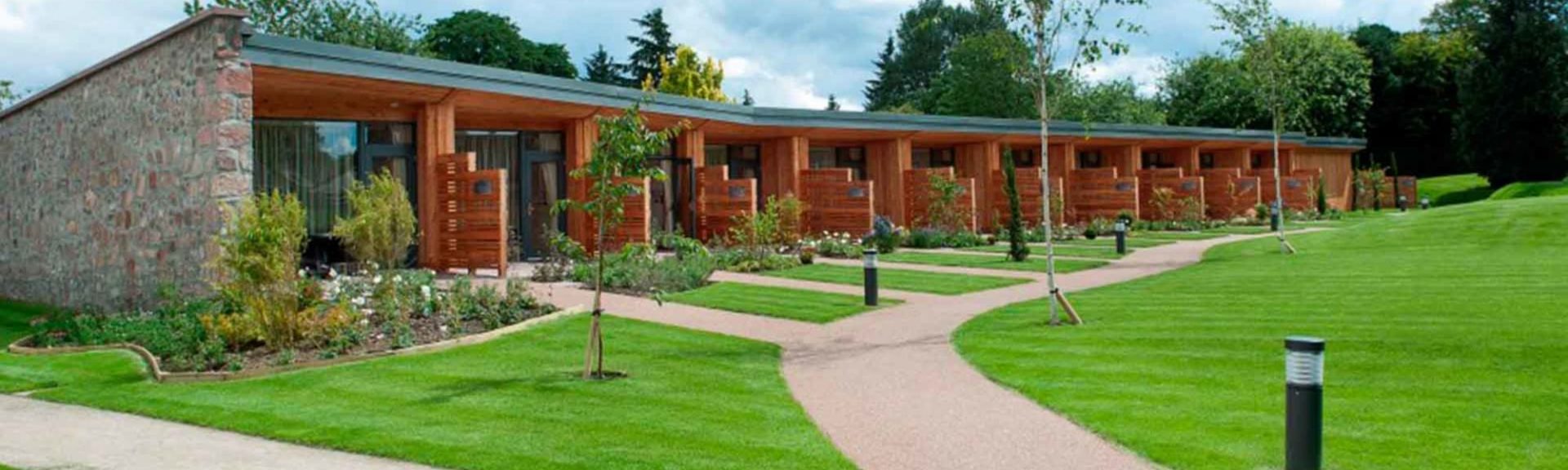Garden Rooms from the garden at Kingsmills Hotel