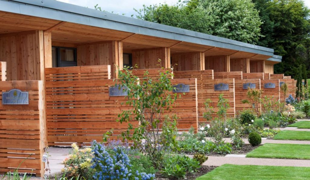 The exterior of the Garden Rooms at Kingsmills Hotel