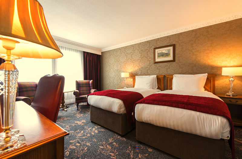 A classic twin room at Kingsmills Hotel, Inverness