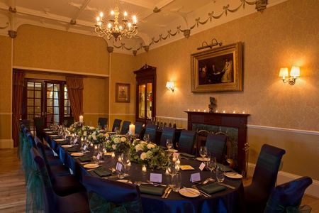 Th Adams room in the Kingsmills Hotel in Inverness set up for private dining