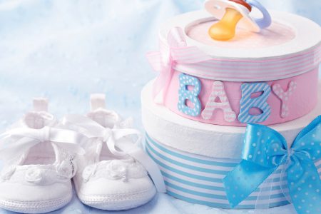 A baby cake, shoes and a dummy to celebrate a christening at the Kingsmills Hotel, Inverness