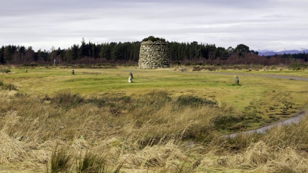 A view of Culloden Battlefield ancient Scottish battle ground