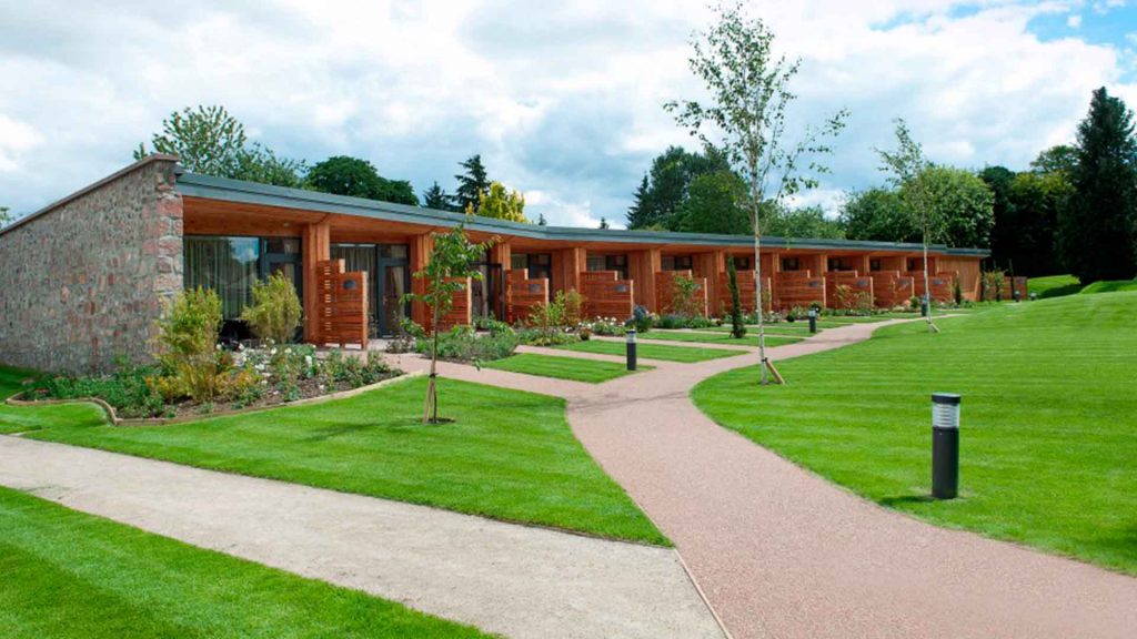 Garden Rooms from the outside at the Kingsmills Hotel, Inverness