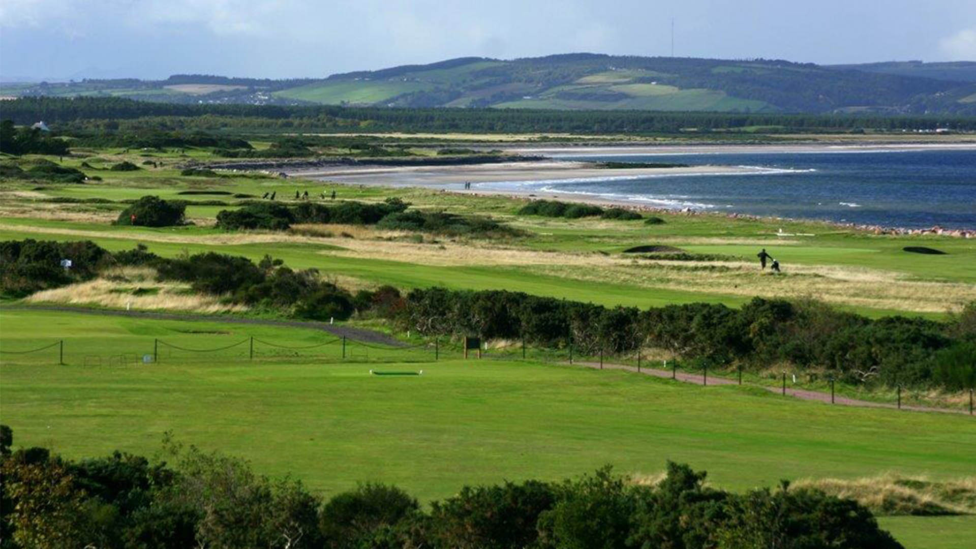 A golf course in Scotland