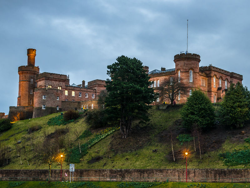 Inverness Castle overlooking the River Ness