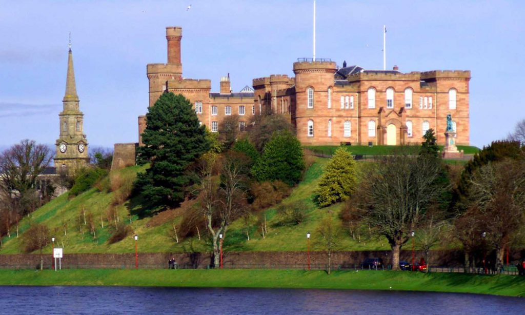 Inverness Castle, a short distance from Kingsmills Hotel, Inverness