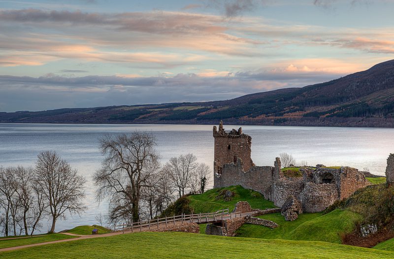 Urquhart Castle overlooking Loch Ness near the Kingsmills Hotel, Inverness