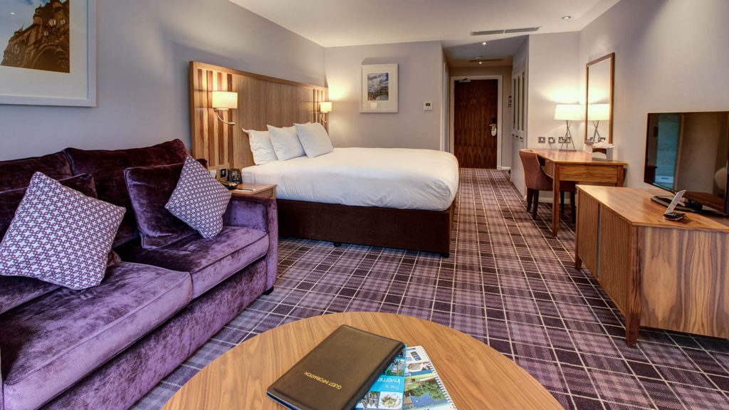 A luxury room at Kingsmills Hotel, Inverness