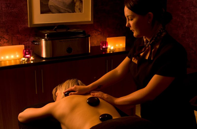 A hot stone massage treatment at Kingsmills Hotel, Inverness