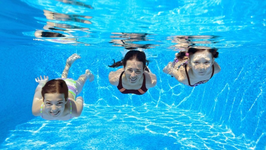 Children enjoying a swim at the pool at Kingsmills Hotel, Inverness