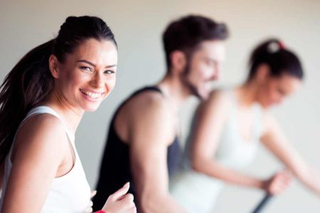 People having a terrific time on a gym workout at the Kingsmills Hotel, Inverness