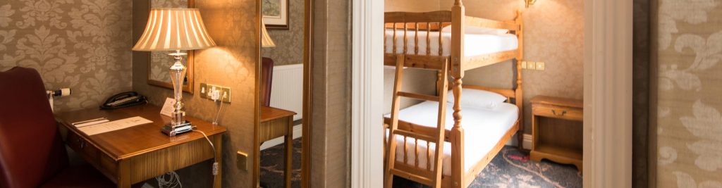 Family Room at The Kingsmills Hotel with bunk beds