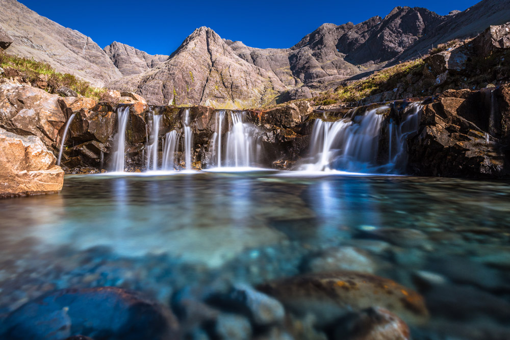 Fairy Pools natural attraction on the Isle of Skye