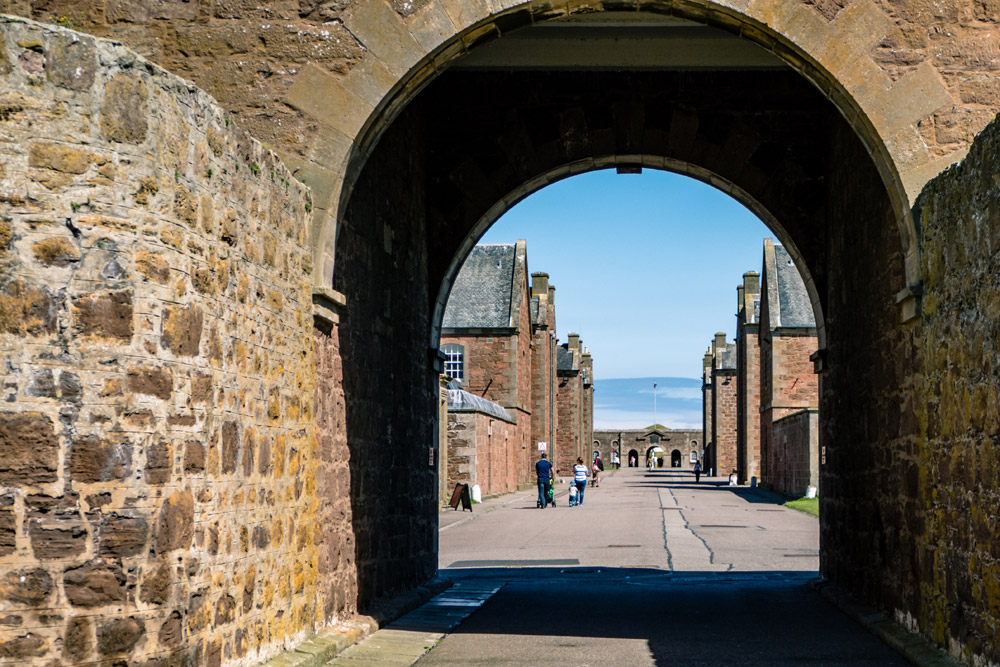 View from inside Fort George military fort