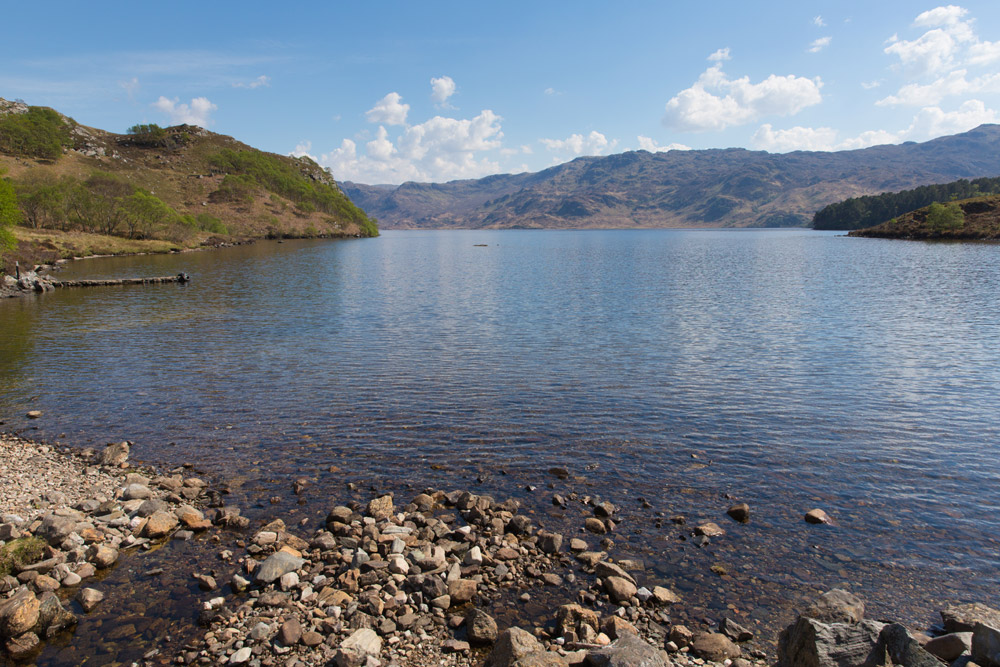 View of Loch Morar in the Scottish Highlands