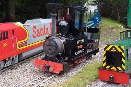The Ness Island Miniature Railway engines