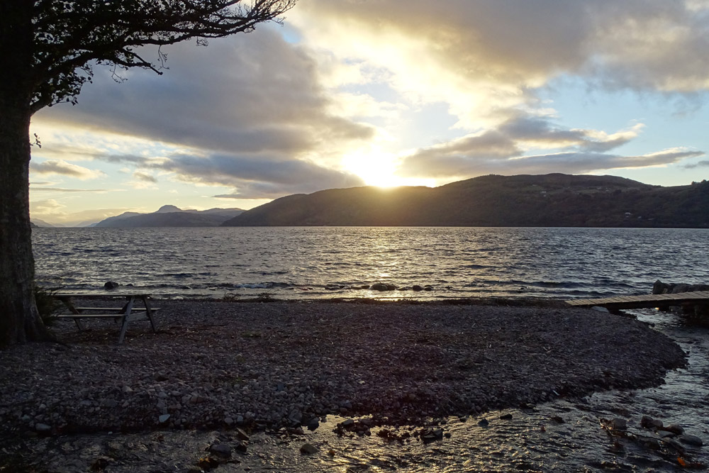 Sunset over Loch Ness from Dores Beach