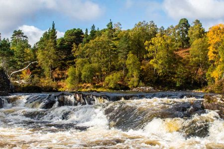 Autumn scenery at Glen Affric in Scotland