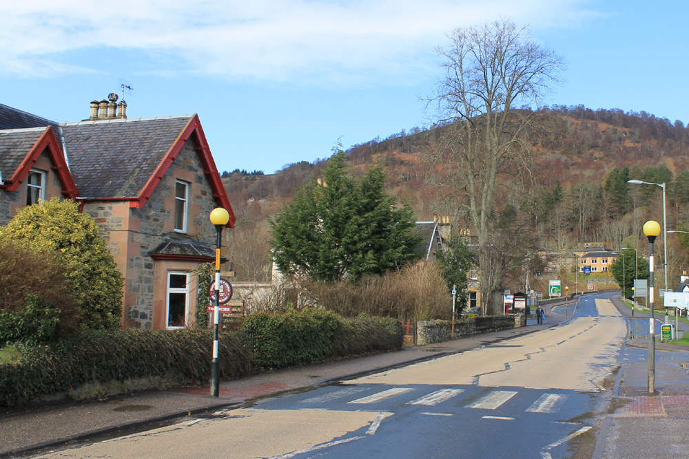 Village of Drumnadrochit in the Scottish Highlands