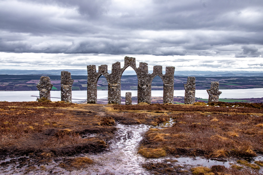 18th century monument on Fyrish Hill, Alness, Scotland