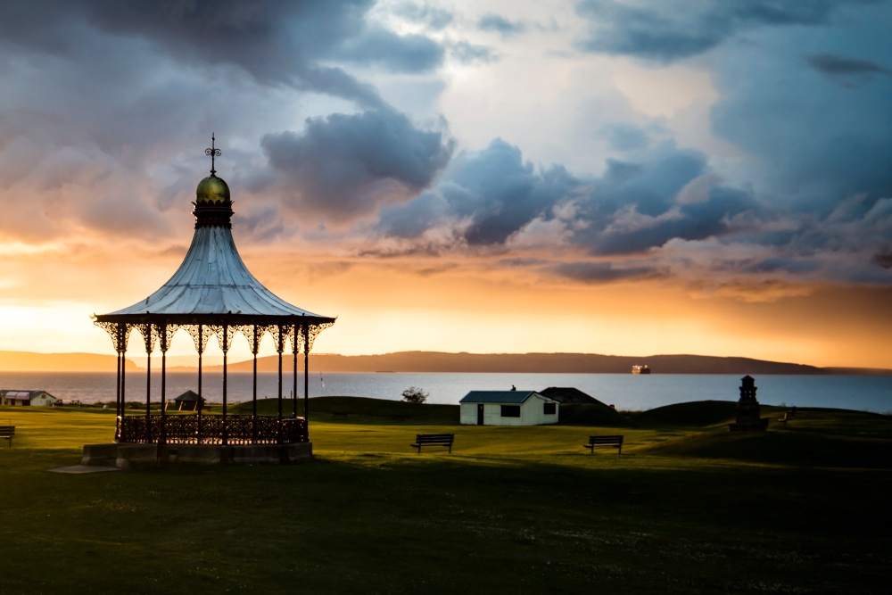 Nairn Pavillion at sunset