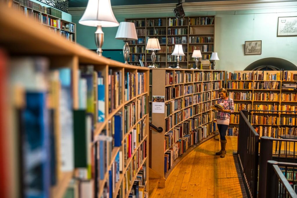 Historic Leakeys second hand bookshop, located in a renovated church