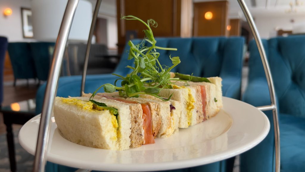 Afternoon Tea finger sandwiches selection in the Kingsmills Lounge