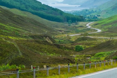 View of Loch Maree from Glen Docherty. Part of the North Coast 500