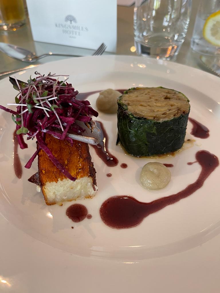 Jerusalem Artichoke & Savoy Cabbage Roulade