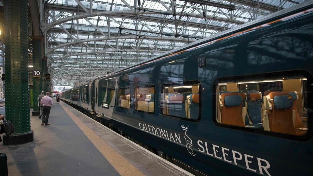 Caledonian Sleeper at the Inverness Train Station