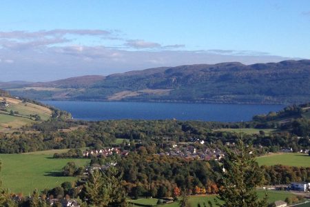 View of Loch Ness from Drumnadrochit