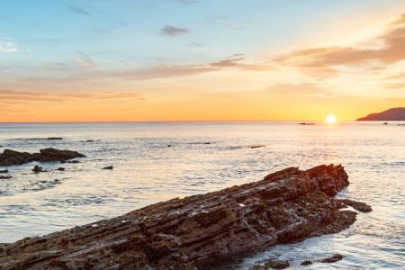 Sunrise on a Scottish beach