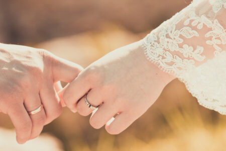 Close up of hands holding
