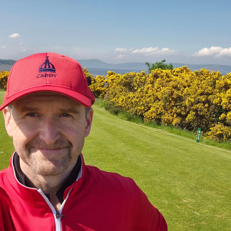 The Dram Caddy on a golf course