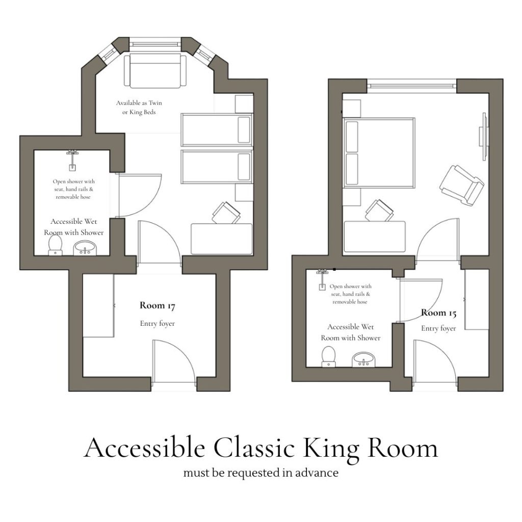 Accessible Classic King Floorplan