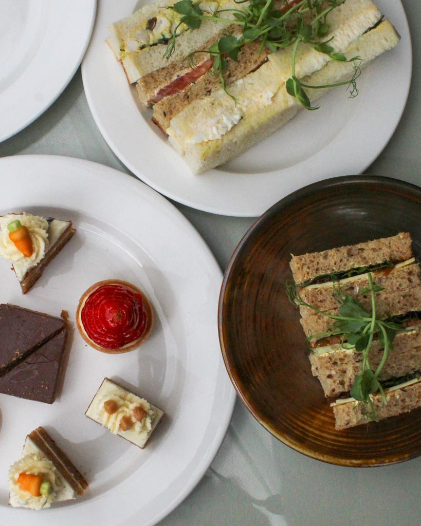 Vegan and Classic Afternoon Tea offering at Kingsmills Hotel
