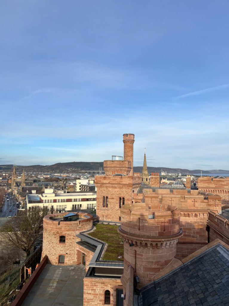 View from South Tower at Inverness Castle