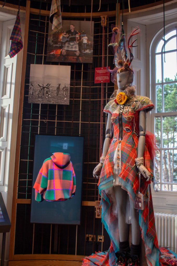 Tartan room in Inverness Castle Experience