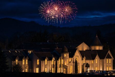 Fireworks in the sky over Kingsmills